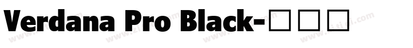 Verdana Pro Black字体转换